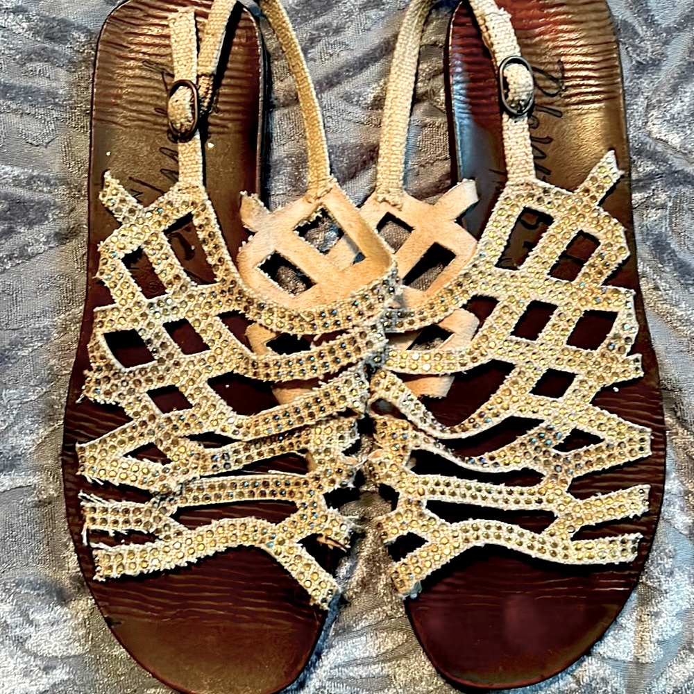 Buckle Blowfish Malibu Rhinestone Sandals